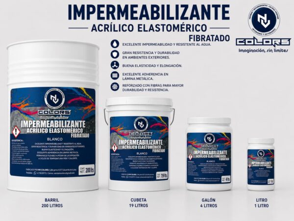 IMPERMEABILIZANTE BLANCO FIBRATADO