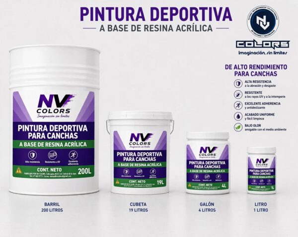 PINTURA DEPORTIVA PARA CANCHAS
